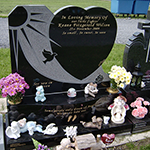 Black Granite Heart